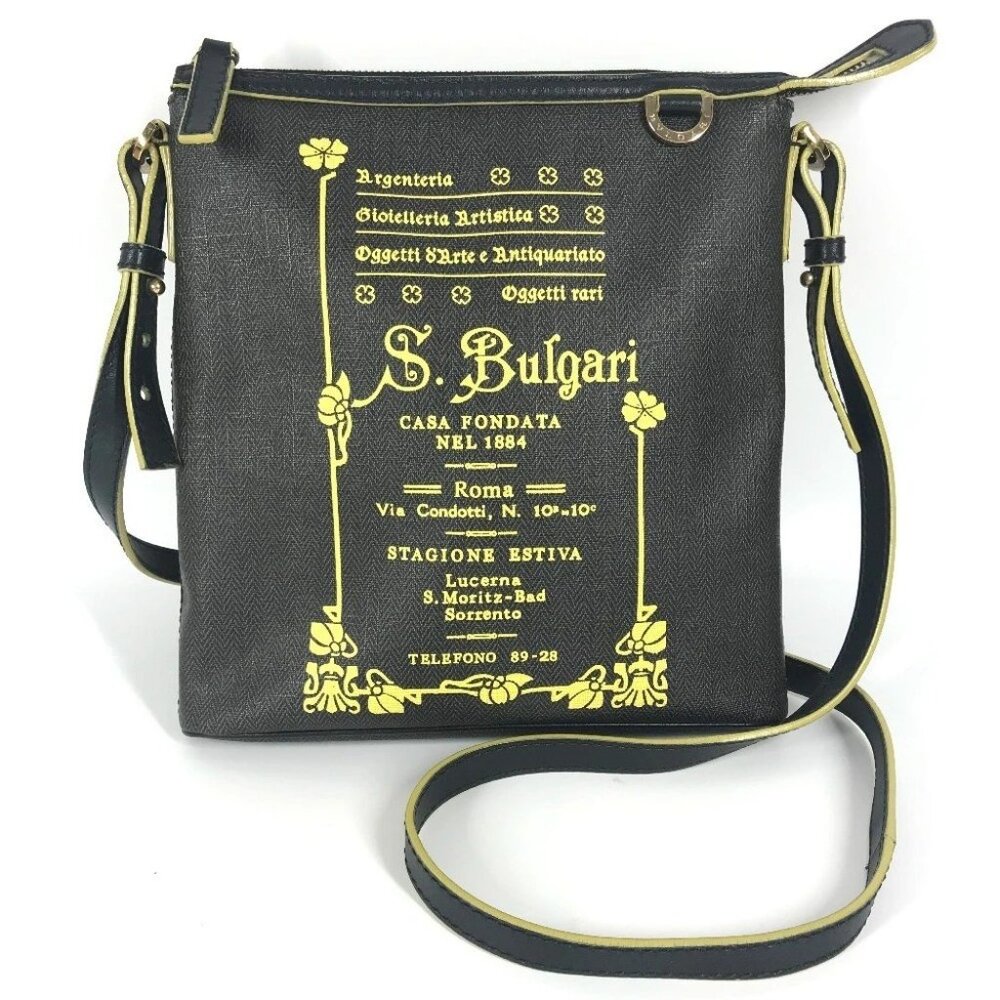 BVLGARI Logo S.Bulgari Bag Pochette Crossbody Shoulder Bag